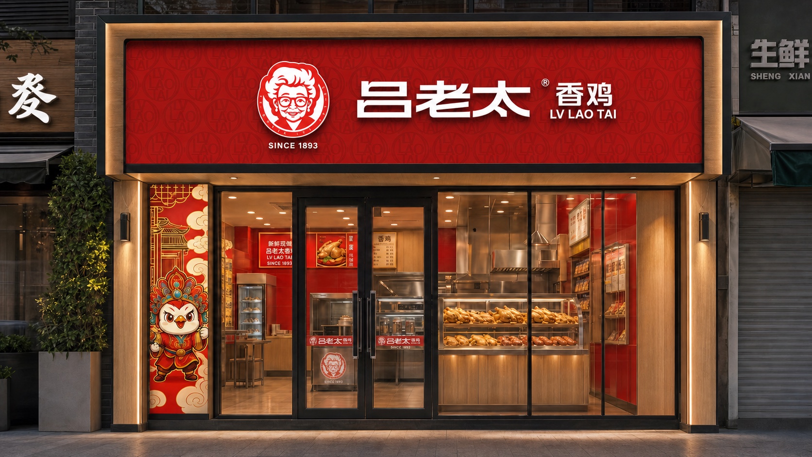 吕老太旗舰店门头
